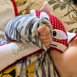 Nevesített rókás babacsörgő